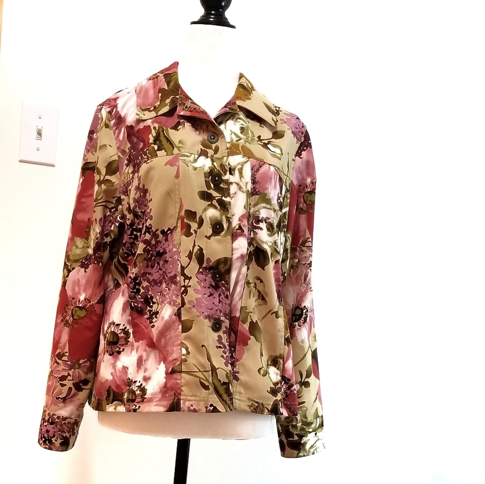 Alia Petites Longsleeves Floral Blouses